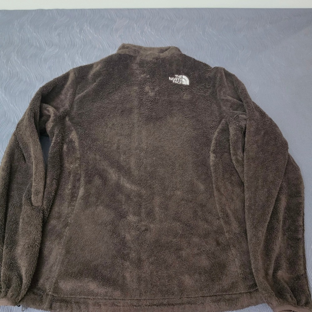 The North Face Osito Fleece Jacket Women Medium Brown Excellent Full Zip Soft - Picture 7 of 11